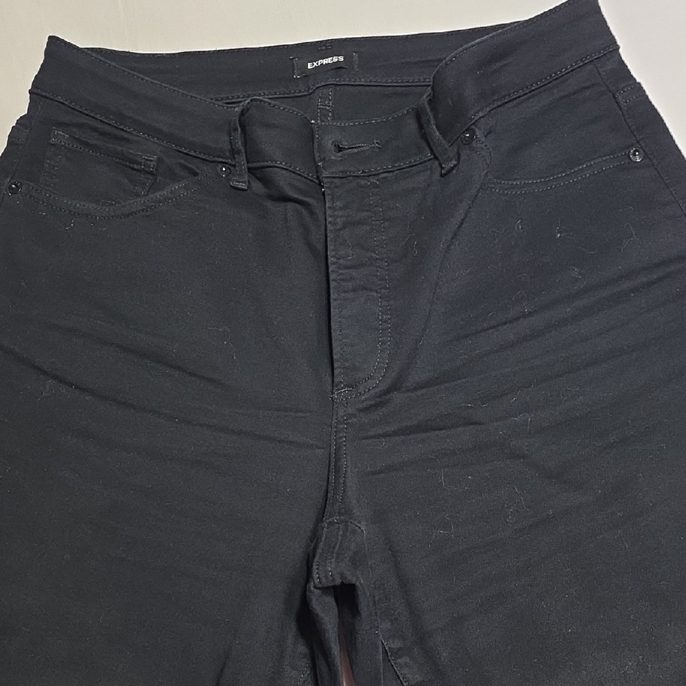 Express Men’s Black Slim Straight Jeans